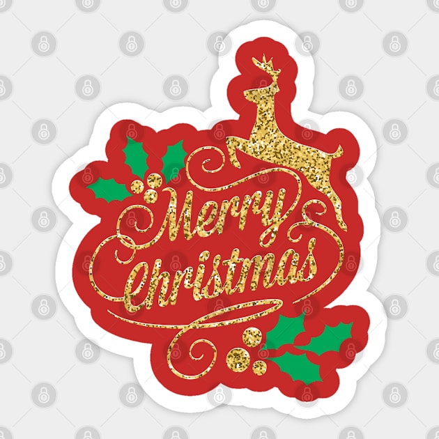 Merry Christmas!! Sticker by variantees